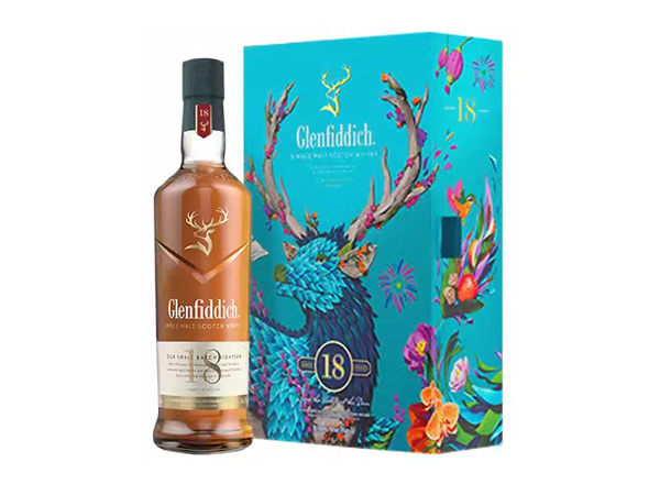 南充格兰菲迪回收格兰菲迪18年700ml春节礼盒装Glenfiddich苏格兰威士忌