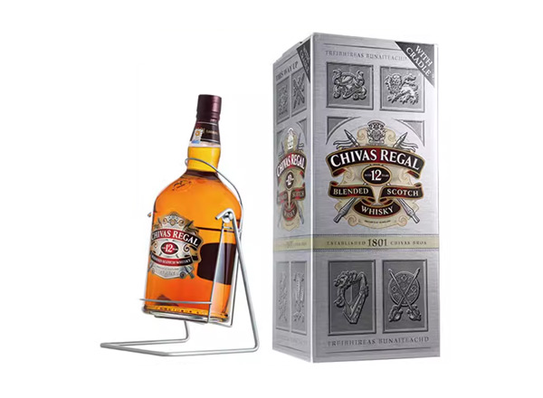 南充芝华士12年威士忌回收4500ml 9斤装4.5L进口Chivas Regal洋酒礼盒行情价格